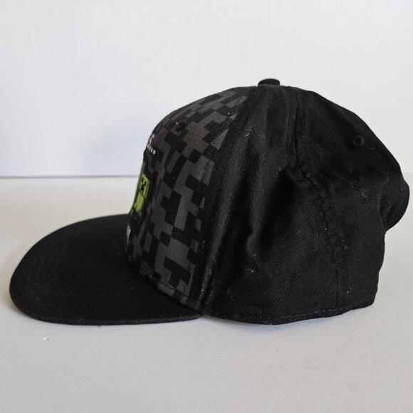 Official Minecraft Creeper SSSS Boom ! Black Trucker Ball Adjustable Cap - Picture 2 of 8